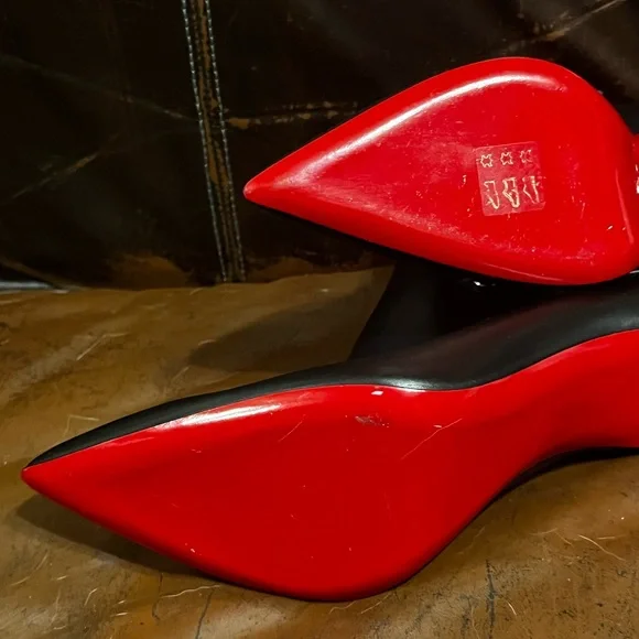 New Christian Louboutin Lock So Kate Leather 100 Sexy Booties DAMAGED ZIPPER 42 - Picture 10 of 15